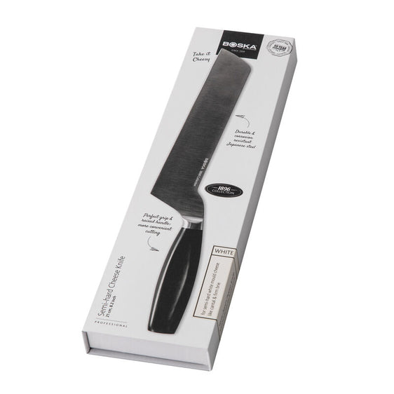 Professional Semi-Hard Cheese Knife, 210mm White