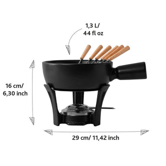 Fondue Set Nero - 1.3 L