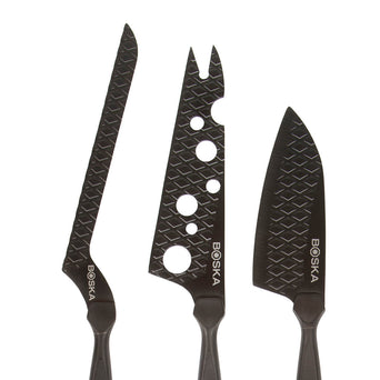 307089 BOSKA Cheese Knife Set Monaco+ Black
