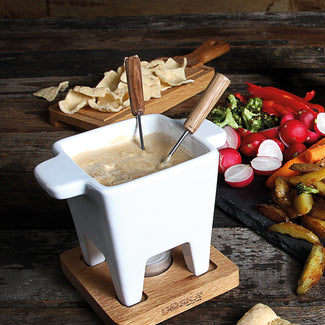 Spicy Farmhouse Cheese Fondue (electric fondue set), Recipe