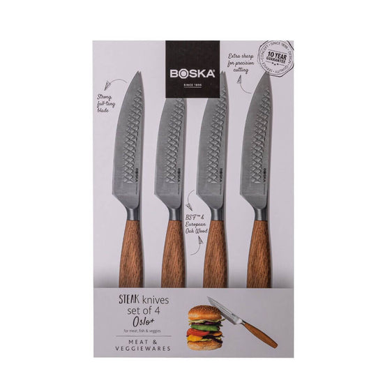 320030 - BOSKA Steak Knives Oslo+, Set of 4