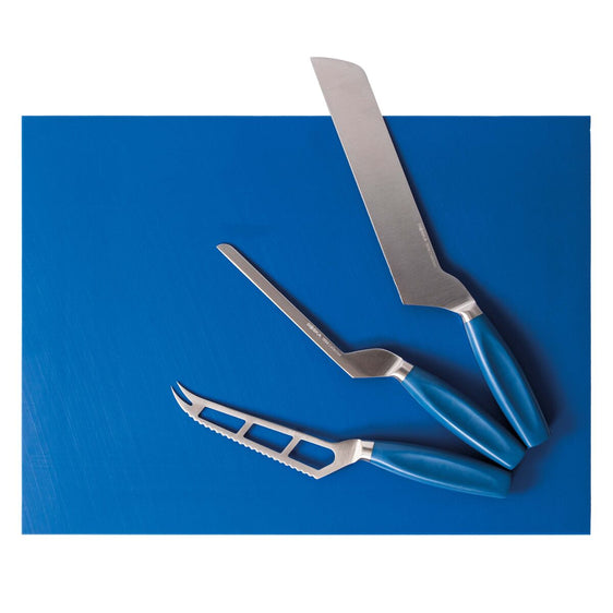 Professional Semi-Hard Cheese Knife, Blue 210 mm