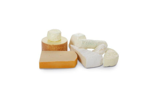 Cheese replica Brie, slice, 1/16